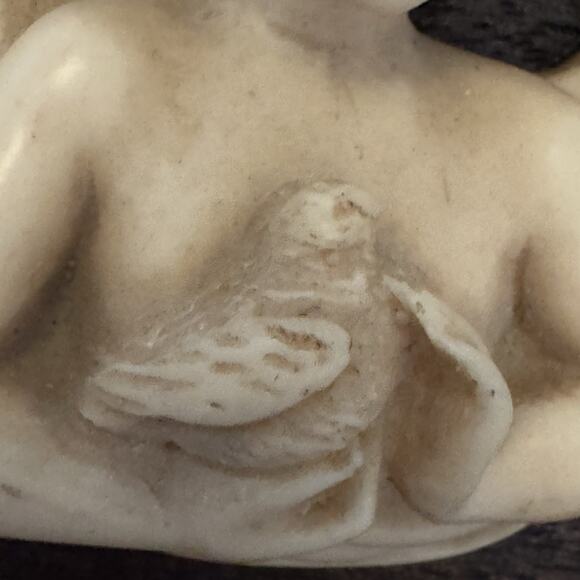 VTG Winged Angel Bust Holding Bird Old World Style Cherub Wall Decor Italian - Picture 3 of 11
